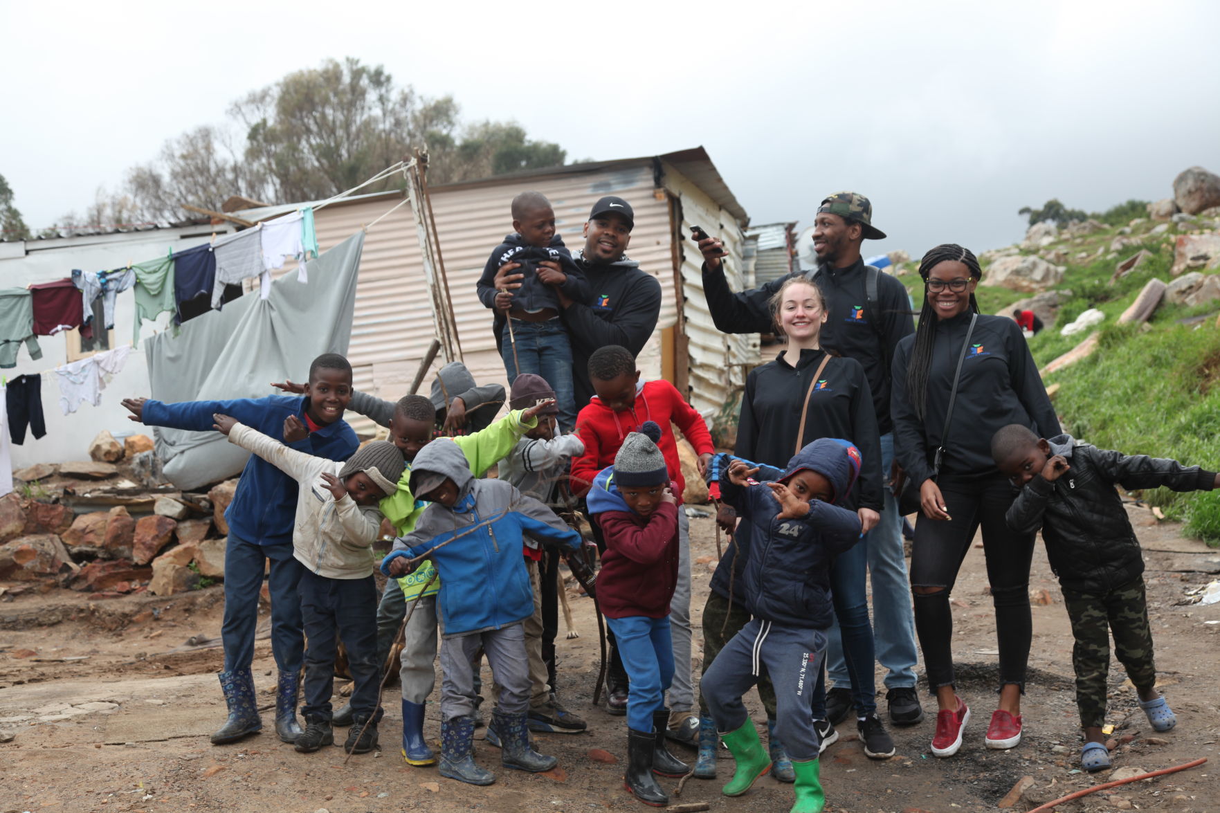 Evan Brown and Meet and Teach volunteers